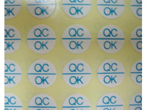 QC OK sticker